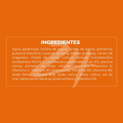 Zone 4  Naranja Geles energéticos                                   12 pza